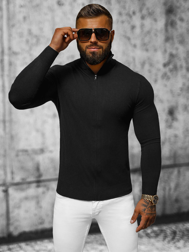 Pulover bărbați negru OZONEE NB/MM6004/4Z