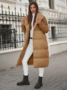 Geacă de iarnă parka femei camel OZONEE JS/M737/84Z