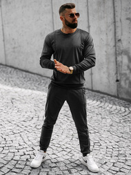 Trening catifea bărbați negru OZONEE O/12129