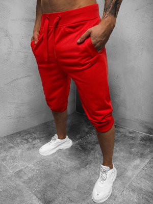 Pantaloni scurți sport bărbați rosii OZONEE JS/XW07/18