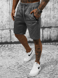 Pantaloni scurți sport bărbați antracit OZONEE JS/8K935