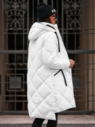 Geacă de femei alb OZONEE JS/5M3168/281Z