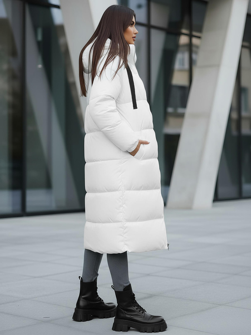 Geacă de femei alb OZONEE JS/5M3163/281Z