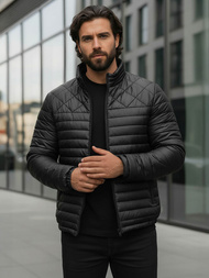 Geacă bărbați neagră OZONEE JS/16M9328/392BZ