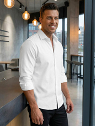 Cămașă bărbați albă OZONEE V/V189