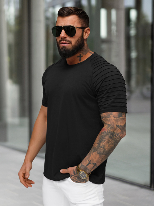 Tricou bărbați negru OZONEE JS/8T88/3Z