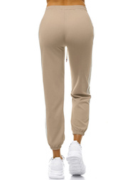 Pantaloni de training femei bej OZONEE JS/1020/A8