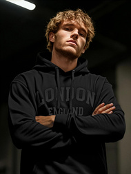 Hanorac bărbați negru OZONEE JS/8B1986/3