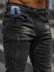 Blugi bărbaţi negri OZONEE NB/MP0025N