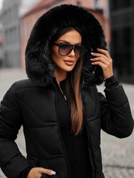 Geacă de femei neagra OZONEE JS/16M9099/392Z