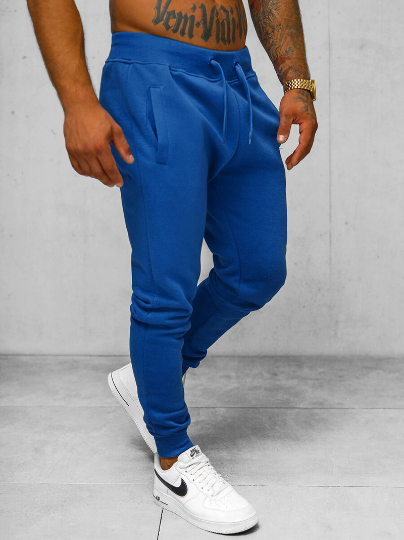 Pantaloni de trening bărbaţi cobalt OZONEE JS/XW01Z