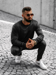 Trening catifea bărbați negru OZONEE O/12129