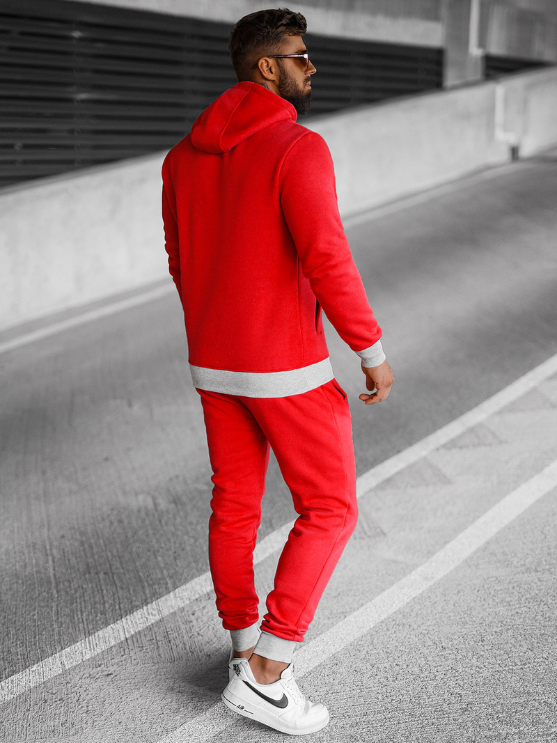 Compleu sport bărbaţi roșu OZONEE JS/8C59/18Z