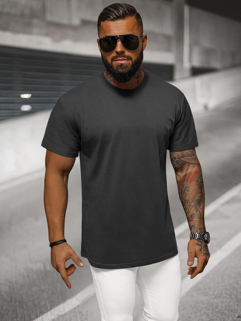 Tricou bărbați antracit OZONEE NB/MT3098