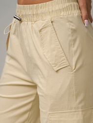 Pantaloni de dama écru OZONEE O/TT00393