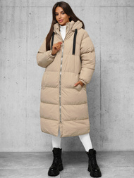 Geacă de femei bej OZONEE JS/5M3163/62Z