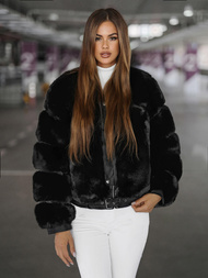 Geacă de femei neagra OZONEE JS/11Z8080Z