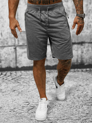 Pantaloni scurți sport bărbați antracit OZONEE JS/8K922