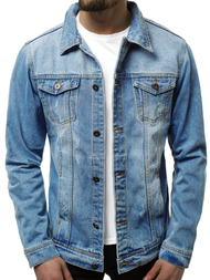 Jachetă de blugi bărbați albastră OZONEE V/19276