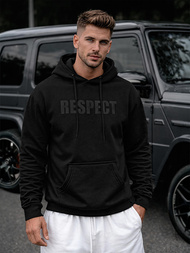 Hanorac bărbați negru OZONEE JS/8B1968/3