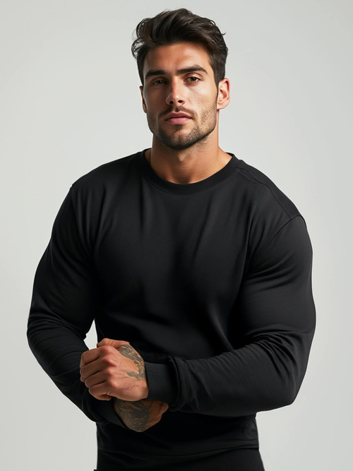 Hanorac bărbați negru OZONEE JS/2001-10Z