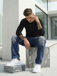 Blugi bărbaţi albaștri OZONEE O/KK2885Z