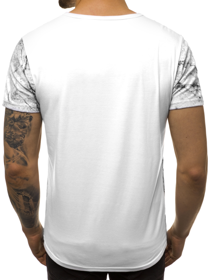 Tricou bărbați alb OZONEE JS/SS10925