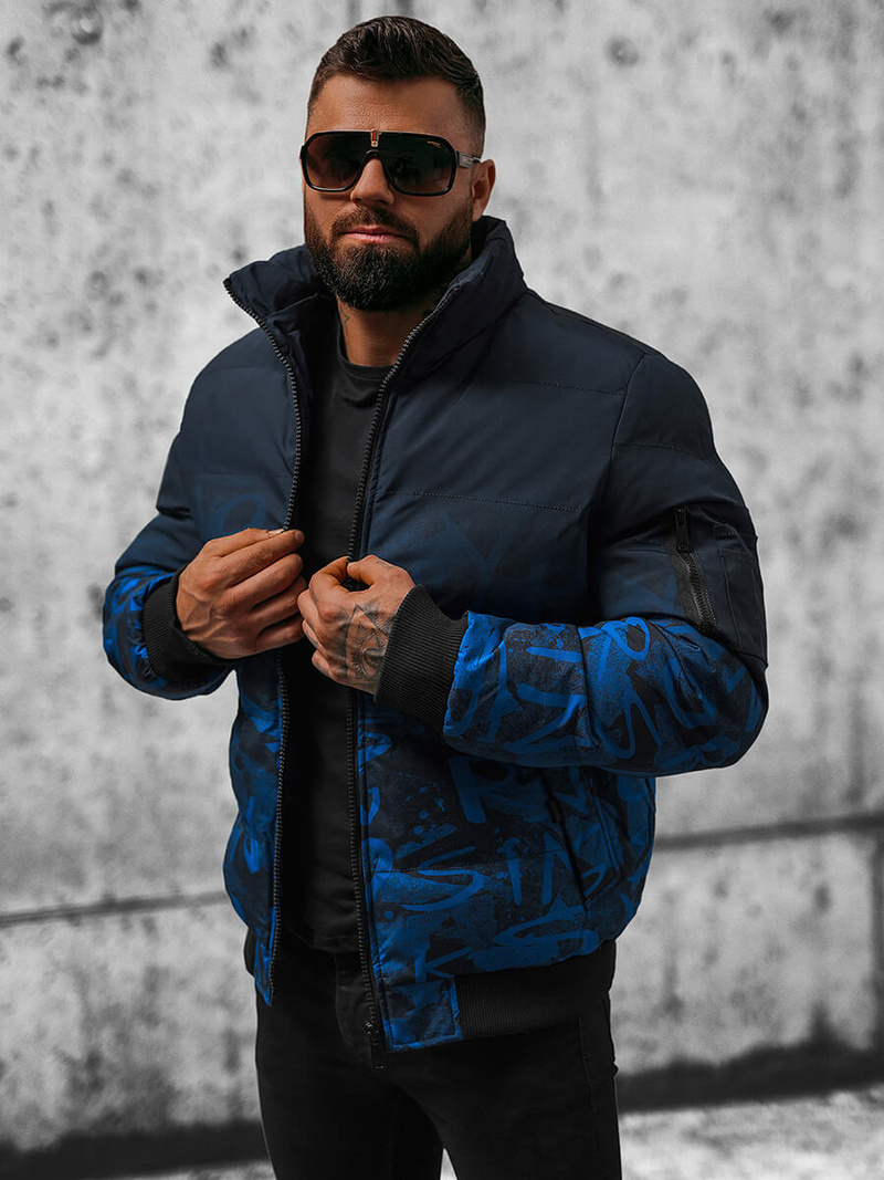 Geacă bărbați albastru marin OZONEE JS/27M8102