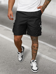 Pantaloni scurți bărbați negri OZONEE JS/27K6539/3