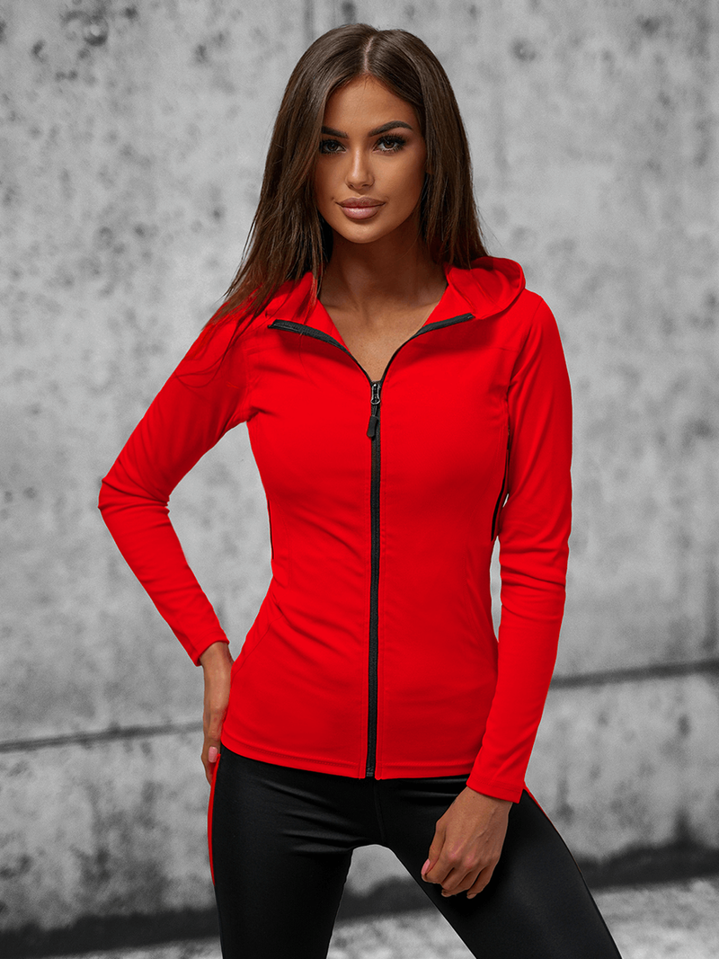 Hanorac femei roșie OZONEE JS/HD153/5