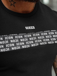 Tricou bărbați negru OZONEE O/B1216
