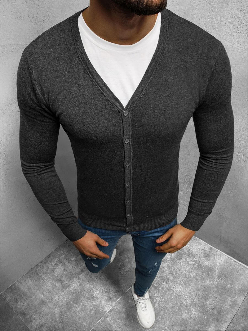 Pulover bărbați antracit OZONEE TMK/YY06/13Z