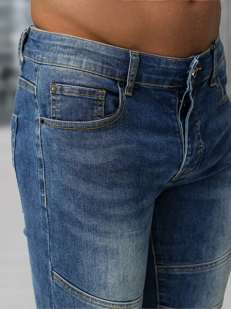 Blugi bărbaţi albaștri închis OZONEE NB/MP0082BS