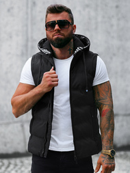 Vestă bărbați neagră OZONEE JS/5M758/392