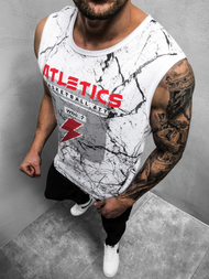 Maiou bărbați alb OZONEE JS/SS11028Z