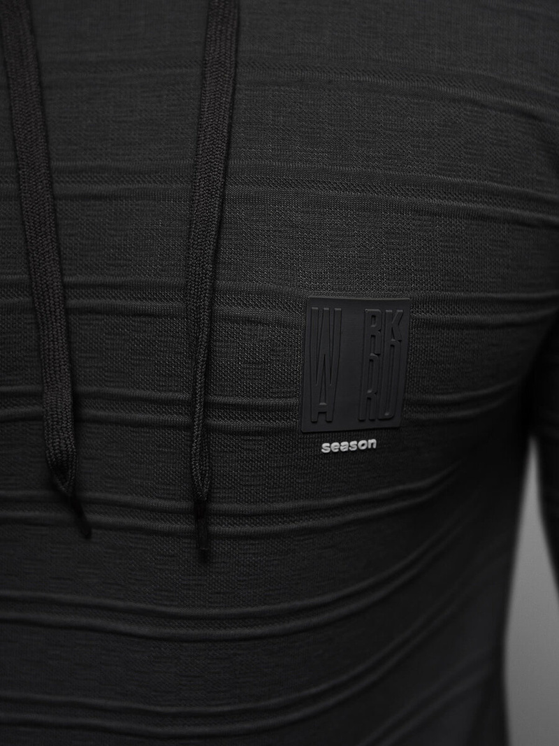 Hanorac bărbați neagră OZONEE O/TB2272