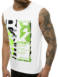 Maiou bărbați alb OZONEE JS/KS2077