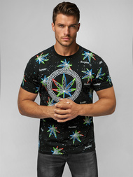 Tricou bărbați negru OZONEE O/T136/3Z