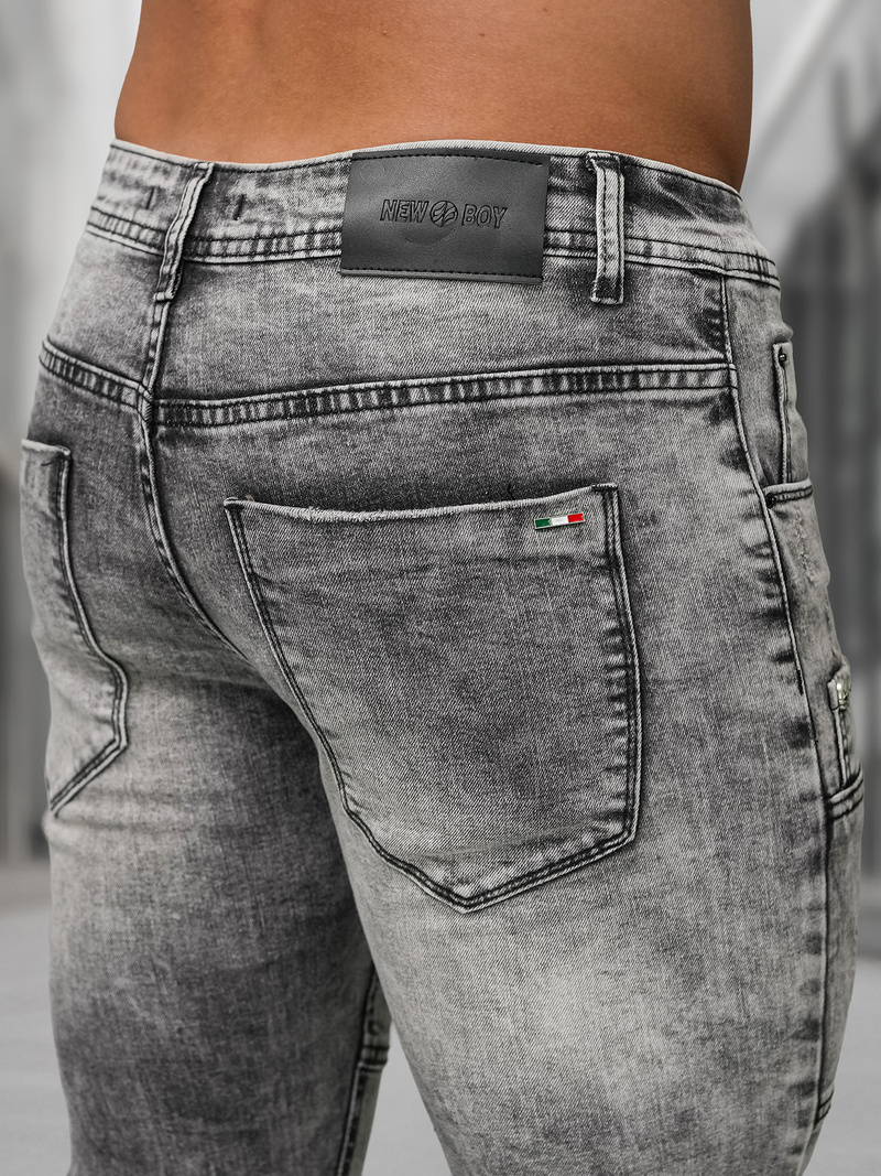 Blugi bărbaţi antracit OZONEE NB/MP0163NZ