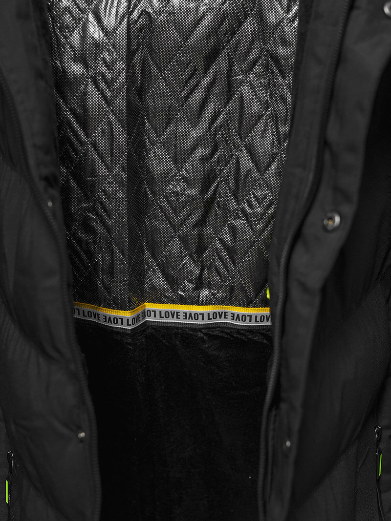 Geacă bărbați neagră OZONEE JS/5M3137/392