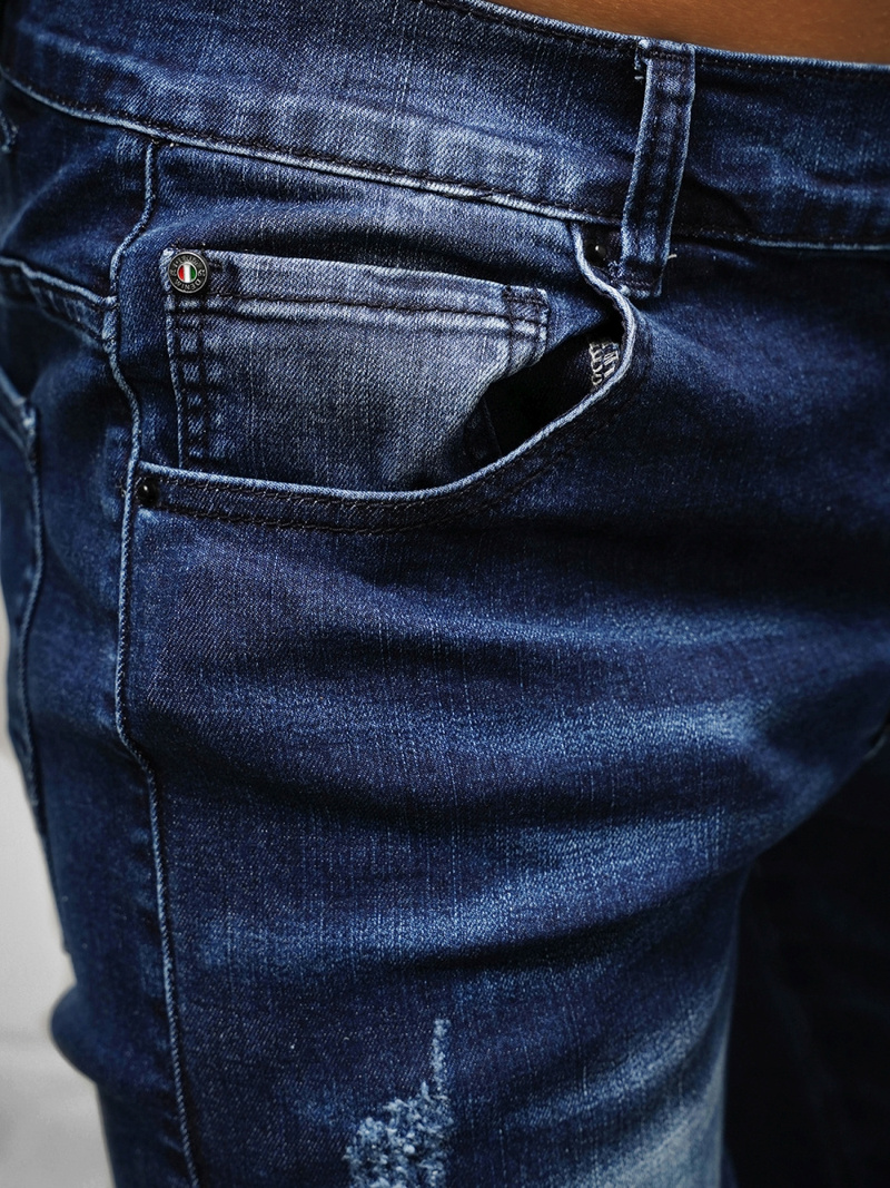 Blugi bărbaţi albaștri OZONEE NB/MP0028B