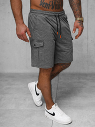 Pantaloni scurți sport bărbați antracit OZONEE JS/8K218/5