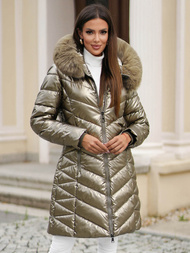 Geacă de femei aur OZONEE JS/16M9100/403Z