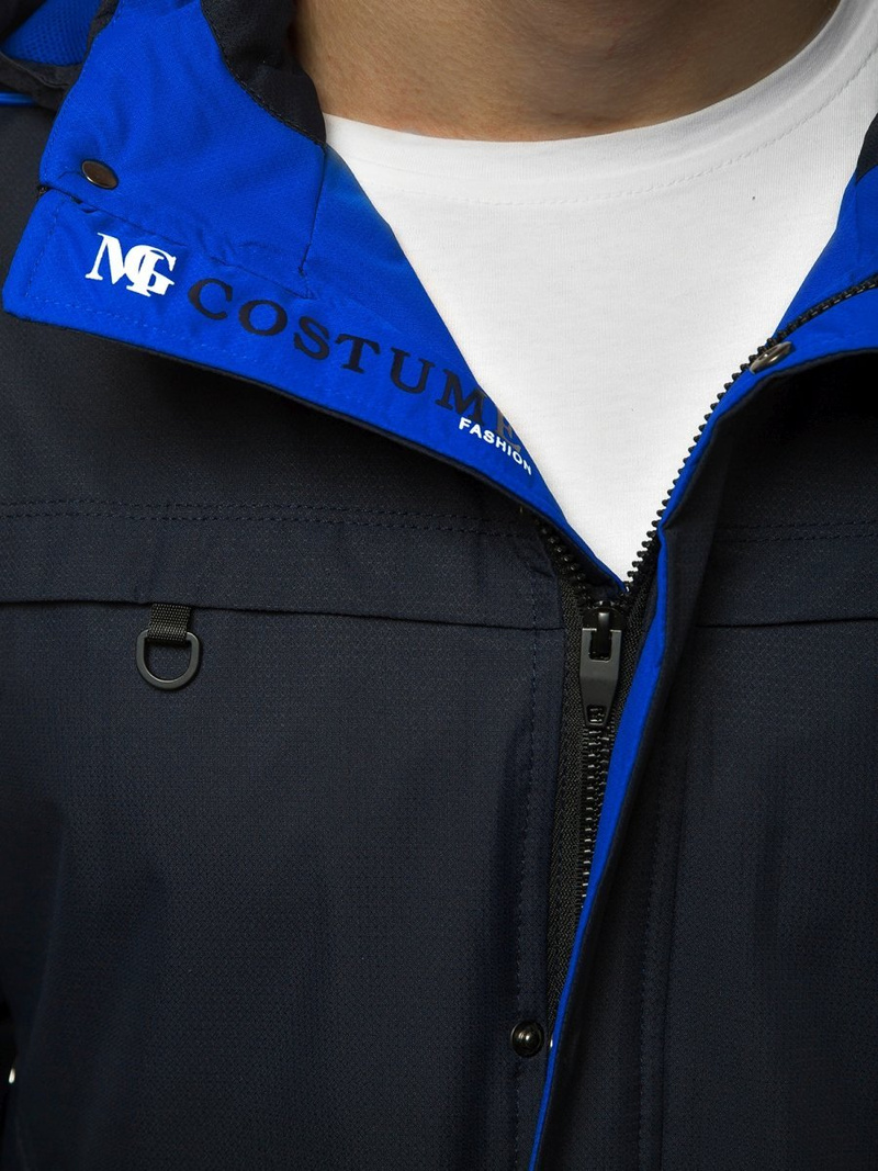 Jachetă de primăvară bărbați albastru marin OZONEE MG/2510