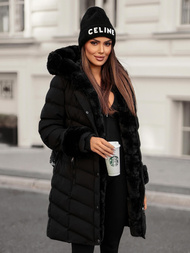 Geacă de femei neagra OZONEE JS/5M3156/392Z