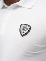 Tricou polo bărbați alb OZONEE NB/MT3121