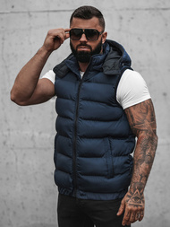 Vestă bărbați albastru marin OZONEE N/7129Z