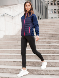 Jachetă femei albastru marin OZONEE JS/KSW4002Z