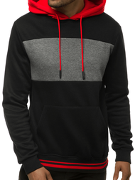 Hanorac cu glugă bărbați neagră OZONEE JS/KS2179