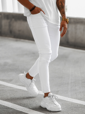 Blugi Bărbaţi Albi OZONEE E/5348/01Z